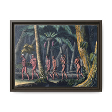 Puri Indians by the Paraiba river, Brazil. Coloured aquatint by P. Fumagalli, ca. 1821, after M. Zu Wied-Neuwied. - NOMADEN ART GALLERY