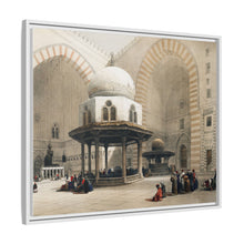 Mosque of Sultan Hassan Cairo illustration by David Roberts (1796–1864) - Framed Wall Art