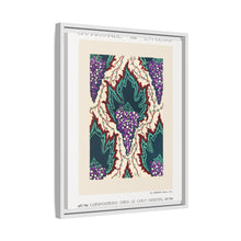 Estampado de pochoir Art Nouveau con estampado de uvas en estilo oriental. Original de nuestra propia edición de 1914 de Samarkande.