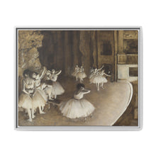 Ballet Rehearsal on Stage (1874) by Edgar Degas - NOMADEN ART GALLERY