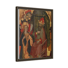 Saint Katherine of Alexandria before the Roman Emperor by Nicolás Solano