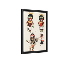 Hopi Katcinas - Piokot Turkwinu Turkwinu Mana (1895) drawn by the native people from the book of Jesse Walter Fewkes (1850–1930) - NOMADEN ART GALLERY