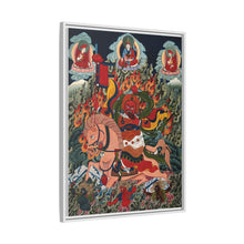 Tse Mara , a form of Dharmapala (protector of teachings), guardian of the Samye Monastery. Gouache painting by a Tibetan artist
