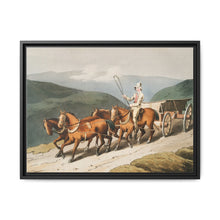 Illustration of the east riding or wolds waggon from The Costume of Yorkshire (1814) by George Walker - NOMADEN ART GALLERY