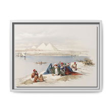 Pyramids of Gezeeh (Giza) from the Nile illustration by David Roberts (1796–1864) - NOMADEN ART GALLERY
