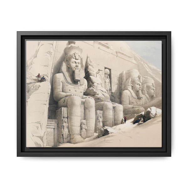 The Great Temple of Aboo Simble Nubia illustration by David Roberts (1796–1864) - NOMADEN ART GALLERY