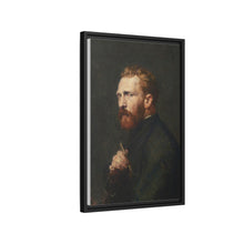Framed Matte Canvas Wall Art - Vintage Portrait of Artist - NOMADEN ART GALLERY