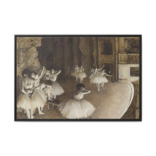 Ballet Rehearsal on Stage (1874) by Edgar Degas - NOMADEN ART GALLERY
