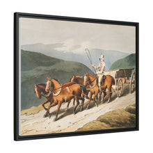 Illustration of the east riding or wolds waggon from The Costume of Yorkshire (1814) by George Walker