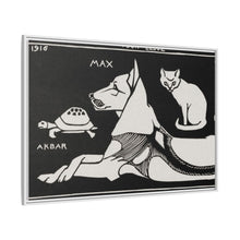 Akbar the tortoise, Max the dog and Puss the cat (1916 ) by Julie de Graag