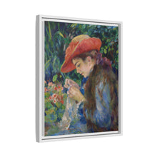 Marie-Thérèse Durand-Ruel cosiendo (1882) de Pierre Auguste Renoir 