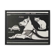 Akbar the tortoise, Max the dog and Puss the cat (1916 ) by Julie de Graag - NOMADEN ART GALLERY