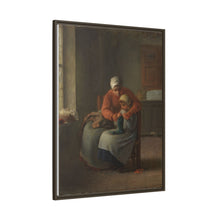 The Knitting Lesson (c. 1860) by Jean François Millet