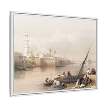 View on the Nile ferry to Gizeh illustration by David Roberts (1796–1864) - Decorative Wall Art
