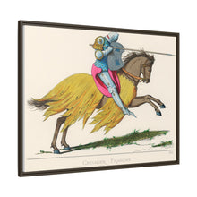 French Knight, 14th Century: Vintage Equestrian Art by Paul Mercuri (1860)