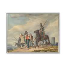 Three Armed Riders Escorting Prisoners near Reims (1825) by Peter von Hess - NOMADEN ART GALLERY