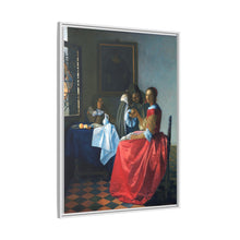La joven con copa de vino de Johannes Vermeer (ca. 1658-1662)