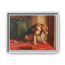Suspense (1877) by sir Edwin Landseer, a Victorian bloodhound mastiff waiting. - NOMADEN ART GALLERY