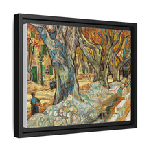 The Large Plane Trees (Road Menders at Saint-Rémy) (1889) by Vincent Van Gogh. Original from The Cleveland Museum of Art. - NOMADEN ART GALLERY