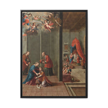 The Visitation and the Birth of Saint John the Baptist (La visitación y el nacimiento de san Juan Bautista) by Nicolás Enríquez - NOMADEN ART GALLERY