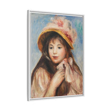 Mädchen mit rosa Haube (Jeune fille au chapeau rose) (1894) von Pierre-Auguste Renoir