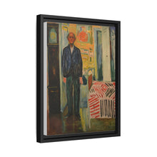 Self-Portrait Between the Clock and the Bed (1940-1943) by Edvard Munch - NOMADEN ART GALLERY