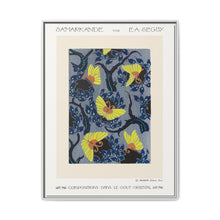 Butterfly pochoir pattern in Art Nouveau oriental style - NOMADEN ART GALLERY