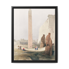Luxor city on the east bank of the Nile River in southern Egypt illustration by David Roberts (1796–1864) - NOMADEN ART GALLERY