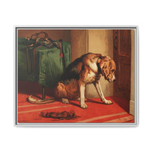 Suspense (1877) by sir Edwin Landseer, a Victorian bloodhound mastiff waiting. - NOMADEN ART GALLERY