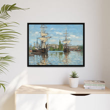 Ships Riding on the Seine at Rouen (1872–1873) by Claude Monet - NOMADEN ART GALLERY