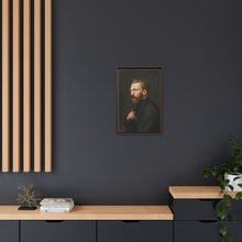 Framed Matte Canvas Wall Art - Vintage Portrait of Artist - NOMADEN ART GALLERY