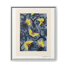 Butterfly pochoir pattern in Art Nouveau oriental style - NOMADEN ART GALLERY