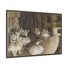 Ballet Rehearsal on Stage (1874) by Edgar Degas