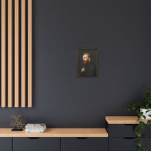 Framed Matte Canvas Wall Art - Vintage Portrait of Artist - NOMADEN ART GALLERY