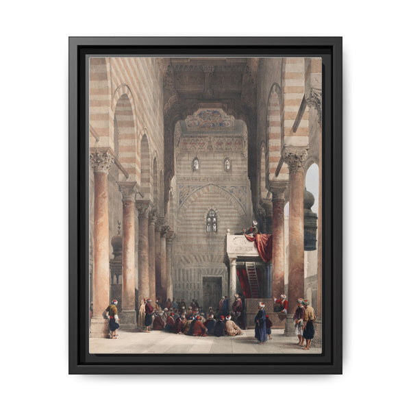 Interior of the mosque of the Metwalys (Metwalis) illustration by David Roberts (1796–1864) - NOMADEN ART GALLERY