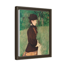 Mujer joven en un jardín (Jeune femme dans un jardin), (1879) de Édouard Manet