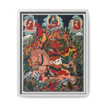 Tse Mara , a form of Dharmapala (protector of teachings), guardian of the Samye Monastery. Gouache painting by a Tibetan artist - NOMADEN ART GALLERY