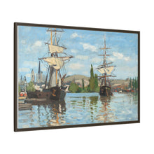 Ships Riding on the Seine at Rouen (1872–1873) by Claude Monet - NOMADEN ART GALLERY