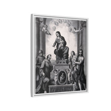 Saint Mary (the Blessed Virgin) with the Christ Child and Saint Antony of Padua, Saint Francis of Assisi, Saint Catherine of Alexandria, Saint John the Baptist and angels.