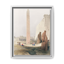 Luxor city on the east bank of the Nile River in southern Egypt illustration by David Roberts (1796–1864) - NOMADEN ART GALLERY