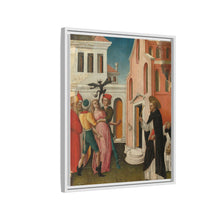 Saint Peter Martyr Exorcizing a Woman Possessed by a Devil by Antonio Vivarini