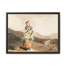 Illustration of the cranberry girl from The Costume of Yorkshire (1814) by George Walker - NOMADEN ART GALLERY