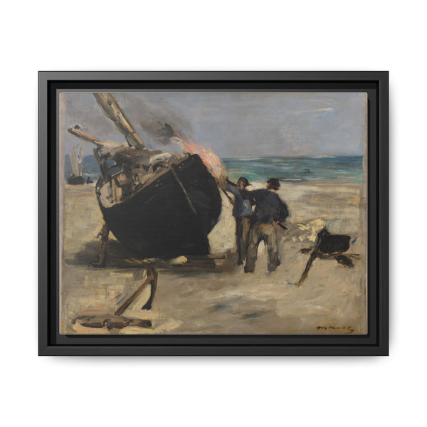 Tarring the Boat (Le Bateau goudronné) by Édouard Manet - NOMADEN ART GALLERY