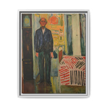 Self-Portrait Between the Clock and the Bed (1940-1943) by Edvard Munch - NOMADEN ART GALLERY