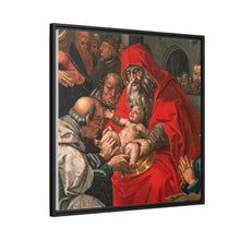 The circumcision of Christ. Oil painting after Hendrik Goltzius