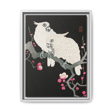 Two cockatoo and plum blossom (1925 - 1936) by Ohara Koson
