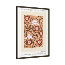 Impresión de plantilla con patrón floral Art Nouveau de estilo oriental