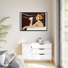 Poster showing woman holding up glass of coffee (Rajah brand) (1897) chromolithograph by Henri Meunier.