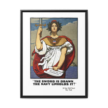The sword is drawn, the Navy upholds it!