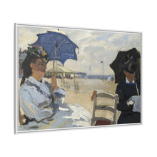 Claude Monet's The Beach at Trouville (1870) - NOMADEN ART GALLERY